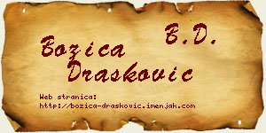 Božica Drašković vizit kartica
